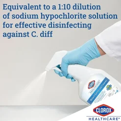 Clorox Healthcare Bleach Germicidal Cleaner Refill, 128 oz., 4/Carton (68978)