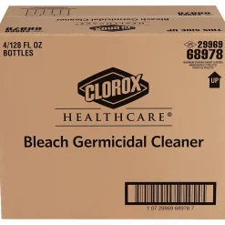 Clorox Healthcare Bleach Germicidal Cleaner Refill, 128 oz., 4/Carton (68978)