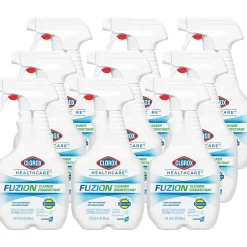 Clorox Healthcare Fuzion All-Purpose Cleaners & Spray Disinfectant, Unscented, 32 oz., 9/Carton (31478CT)
