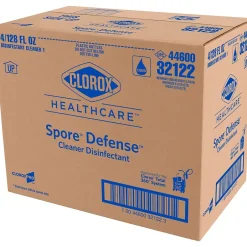 Clorox Healthcare Spore Defense Cleaner Disinfectant, Closed System Refill Bottle, 128 Fl Oz, 4/Pack (32122)