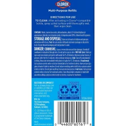 Clorox Multipurpose Cleaner Refill Pods, Crisp Lemon Scent, 2 Pods/Box, 8 Boxes/Carton (60161)