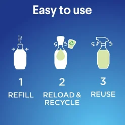 Clorox Multi-Purpose Cleaning Spray System Starter Kit, 1 Spray Bottle and 1 Refill, Crisp Lemon, 1.13 fl. oz. (60160)