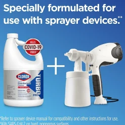 Clorox Turbo Pro All-Purpose Cleaners & Spray Disinfectant, Unscented, 121 oz., 3/Carton (60091CT)