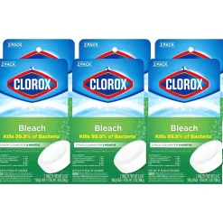 Clorox Ultra Clean Toilet Tablets Bleach, 3.5 oz., 2/Pack, 6 Packs/Carton (30024CT)
