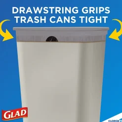 Glad CloroxPro ForceFlex 13 Gallon Tall Kitchen Trash Bag, 23.75