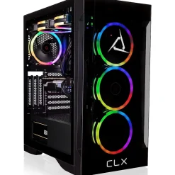 CLX SET TGMSETRTU2B07BM Gaming Desktop Computer, AMD Ryzen 9 7900X, 32GB Memory, 1TB SSD, 4TB HDD* Gaming Desktops