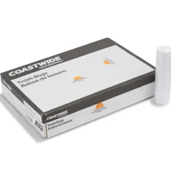 Coastwide Professional ™ 30 Gallon Trash Bag, 30" x 37", High Density, 8 mic, Natural, 500 Bags/Box (CW57407)