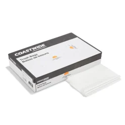 Coastwide Professional ™ 50-56 Gallon Trash Bag, 43" x 47", Low Density, 1.1 mil, Clear, 100 Bags/Box (CW57393)