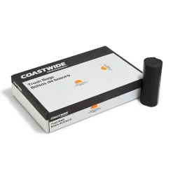 Coastwide Professional ™ 40-45 Gallon Trash Bag with 30% PCR, 40" x 46", Low Density, 0.8 mil, Black, 150 Bags/Box (CW62419)