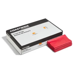 Coastwide Professional ™ 40-45 Gallon Biohazard Bags, Low Density, 1.3 Mil, Red, 200 Bags/Box (CW50713)