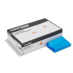Coastwide Professional ™ 30 Gallon Biohazard Bags, Low Density, 1.3 Mil, Blue, 200 Bags/Box (CW57396)