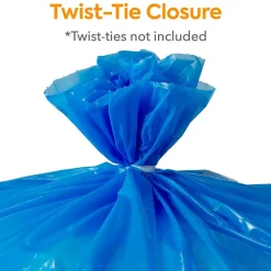 Coastwide Professional ™ 40-45 Gallon Biohazard Bag, Low Density, 1.3 mil, Blue, 150 Bags/Box (CW50712)