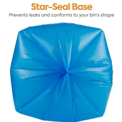 Coastwide Professional ™ 40-45 Gallon Biohazard Bag, Low Density, 1.3 mil, Blue, 150 Bags/Box (CW50712)