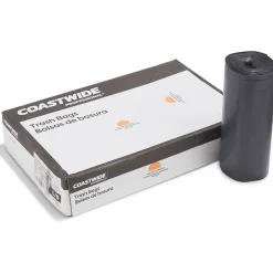 Coastwide Professional ™ 40-45 Gallon Trash Bag, 40" x 46", Low Density, 1.5 mil, Black, 100 Bags/Box (CW25532)