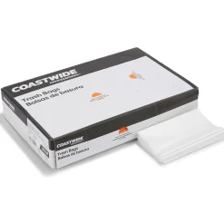 Coastwide Professional ™ 30-33 Gallon Trash Bag, 33" x 39", Low Density, 0.9 mil, Clear, 150 Bags/Box (CW22339)