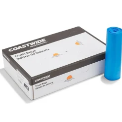 Coastwide Professional ™ 40-45 Gallon Recycling Bags, High Density, 19 Mic., Blue, 200 Bags/Box (CW57402)