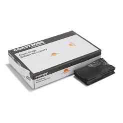 Coastwide Professional ™ 30-33 Gallon Trash Bag, 33" x 39", Low Density, 0.6 mil, Black, 250 Bags/Box (CW17966)