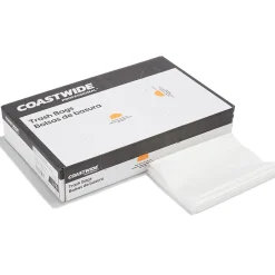 Coastwide Professional ™ 40-45 Gallon Trash Bag, 40" x 46", Low Density, 1 mil, Clear, 100 Bags/Box (CW17967)