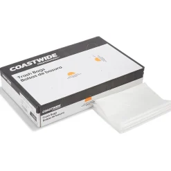 Coastwide Professional ™ 55-60 Gallon Trash Bag, 38" x 58", Low Density, 1 mil, Clear, 100 Bags/Box (CW17968)