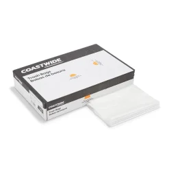 Coastwide Professional ™ 55-60 Gallon Trash Bag, 38" x 58", Low Density, 0.74 mil, White, 100 Bags/Box (CW18187)