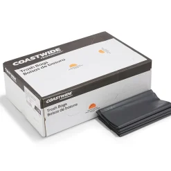 Coastwide Professional ™ 55-60 Gallon Trash Bag, 38" x 58", Low Density, 1.8 mil, Black, 100 Bags/Box (CW18207)