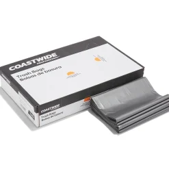 Coastwide Professional ™ 55-60 Gallon Trash Bag, 39" x 57", Low Density, 1.7 mil, Silver, 50 Bags/Box (CW18190)