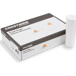 Coastwide Professional ™ 55-60 Gallon Trash Bag, 38" x 60", High Density, 16 mic, Natural, 200 Bags/Box (CW18202)