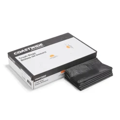 Coastwide Professional ™ 40-45 Gallon Trash Bag, 40" x 48", Low Density, 1.5 mil, Black, 50 Bags/Box (CW19242)