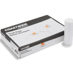 Coastwide Professional ™ AccuFit 32 Gallon Trash Bag, 33" x 44", Low Density, 0.9 mil, Clear, 100 Bags/Box (CW57401)