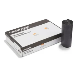 Coastwide Professional ™ AccuFit 44 Gallon Trash Bag, 37" x 50", Low Density, 1.3 mil, Black, 100 Bags/Box (CW22752)