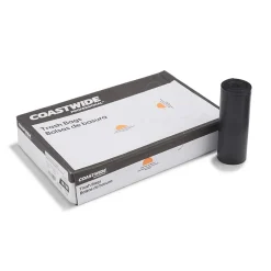 Coastwide Professional ™ AccuFit 32 Gallon Trash Bag, 33" x 44", Low Density, 0.9 mil, Black, 100 Bags/Box (CW22751)