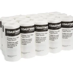 Paper Towels<Coastwide Professional Choose-Your-Size Kitchen Rolls Paper Towel, 2-Ply, White, 128 Sheets/Roll, 15 Rolls/Carton (CW21809)