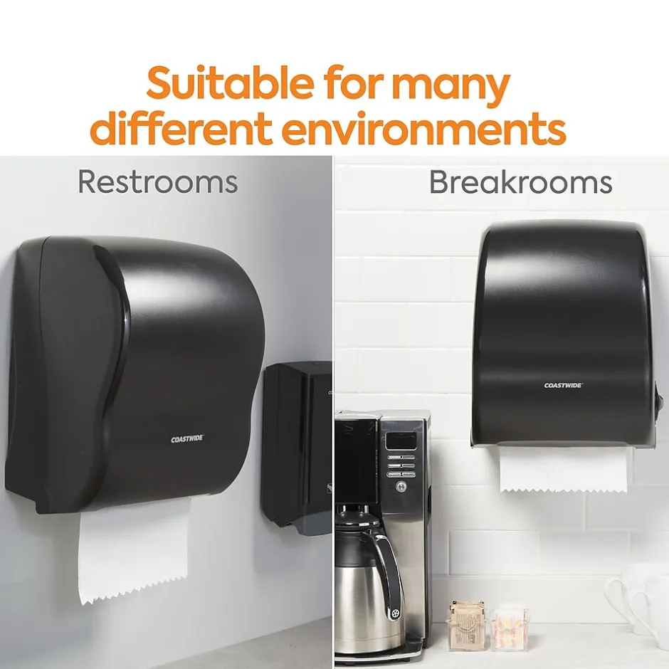 Paper Towels<Coastwide Professional ™ Hardwound Paper Towels, 1-Ply, 350 ft./Roll, 12 Rolls/Carton (CW21813)