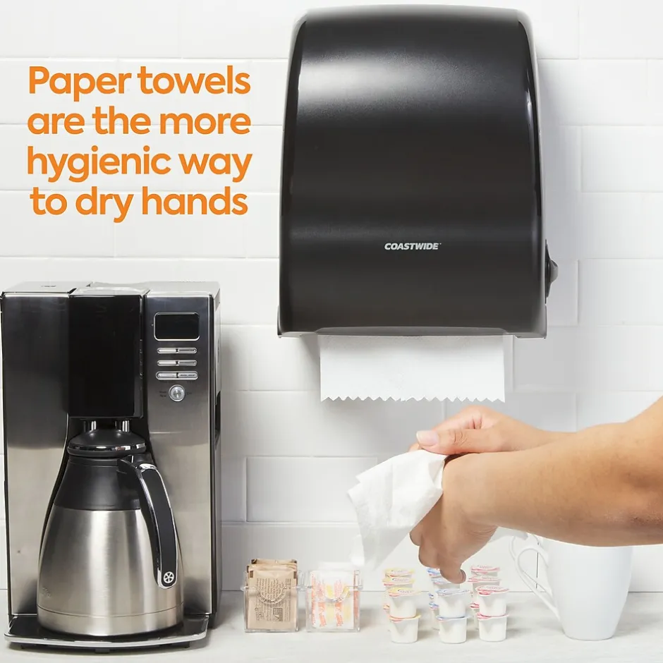 Paper Towels<Coastwide Professional ™ Hardwound Paper Towels, 1-Ply, 350 ft./Roll, 12 Rolls/Carton (CW21813)