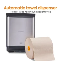 Coastwide Professional J-Series Automatic Hardwound Paper Towel Dispenser, Black/Metallic (CWJAHT-S-CC)