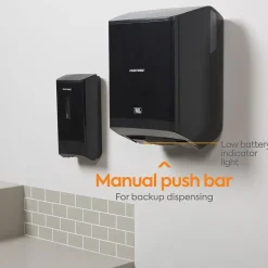 Coastwide Professional J-Series Automatic Hardwound Paper Towel Dispenser, Black (CWJAHT-B-CC)