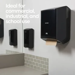 Coastwide Professional J-Series Manual Hardwound Paper Towel Dispenser, Black (CWJMHT-B-CC)