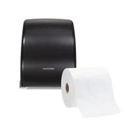 Coastwide Professional ™ Manual Auto-Cut Hardwound Paper Towel Dispenser, Black (CW60832)
