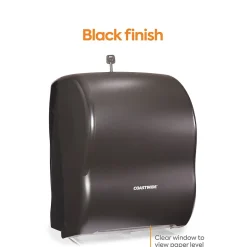 Coastwide Professional ™ Manual Auto-Cut Hardwound Paper Towel Dispenser, Black (CW60832)