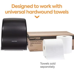 Coastwide Professional ™ Manual Auto-Cut Hardwound Paper Towel Dispenser, Black (CW60832)