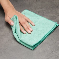 Coastwide Professional ™ Microfiber Wipers, Green, 12/Pack (CW52878)