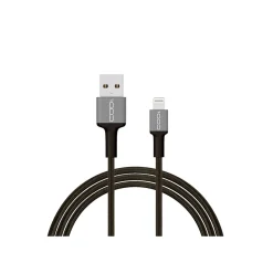 CODi 6' USB-A to Lightning Braided Nylon Charge & Sync Cable, Black (A01070)