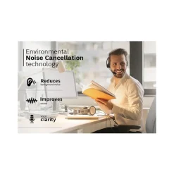 CODi Claro Wireless Headset w/ Integrated AI-Powered ENC Microphone, Black (A04616)* Headsets