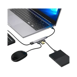 Usb Hubs<CODi 4-Port USB-A Hub, Silver (A01113)