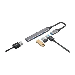 Usb Hubs<CODi 4-Port USB-A Hub, Silver (A01113)