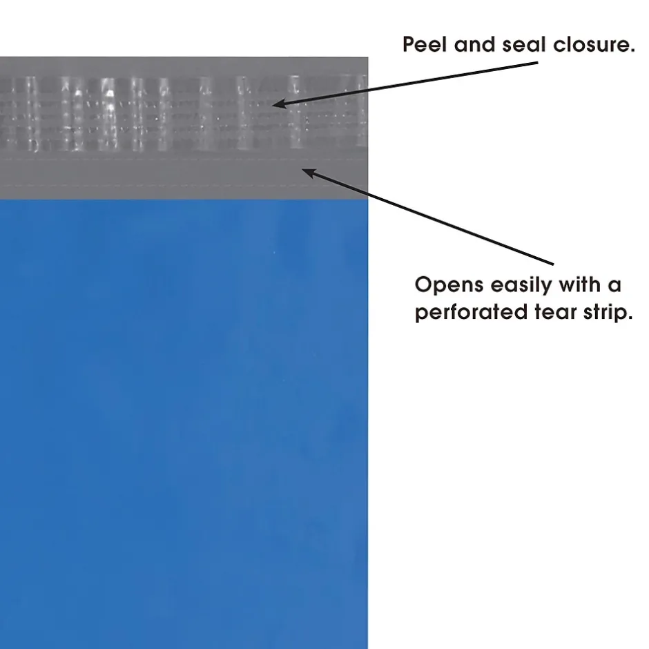 Partners Brand Colored Poly Mailers, Blue, 14-1/2 x 19", 100/Case* Poly Mailers