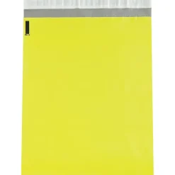 Partners Brand Colored Poly Mailers, Yellow, 12" x 15-1/2", 100/Case* Poly Mailers
