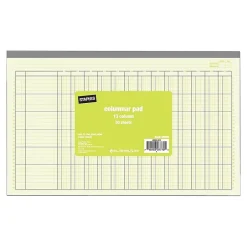 Online Columnar Book, 13 Column, 13.31" x 8.5", Green, 25 Sheets/Book (886665) Accounting & Record Journals
