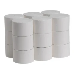 Compact Recycled 1-Ply Coreless Toilet Paper, White, 3000 Sheets/Roll, 18 Rolls/Carton (19374)