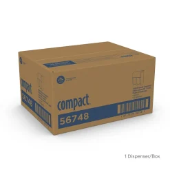 Georgia-Pacific Compact 4-Roll Quad Coreless Toilet Paper Dispenser by GP PRO, Stainless Steel (56748)